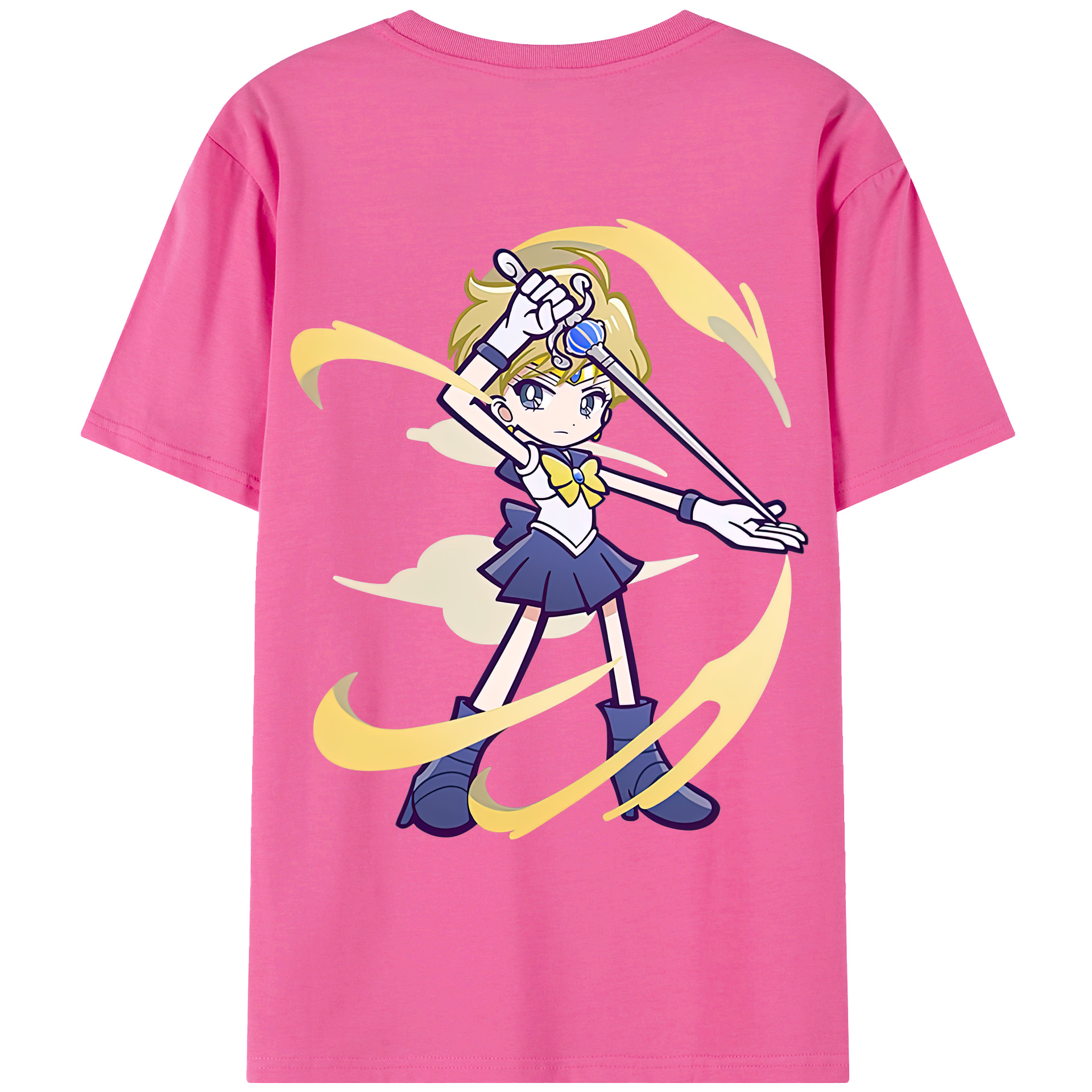 （画像用） 美少女戦士セーラームーン 天王はるか Sailor Moon Tenoh Haruka レディース半袖Tシャツ(バックプリント)